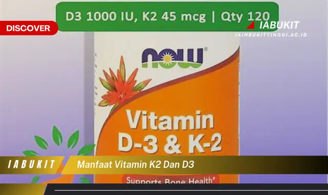 manfaat vitamin k2 dan d3