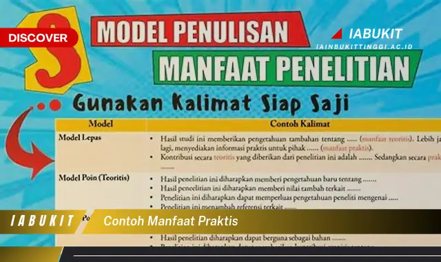 contoh manfaat praktis