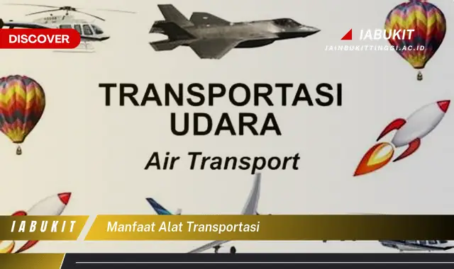 manfaat alat transportasi