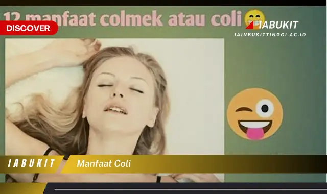 manfaat coli