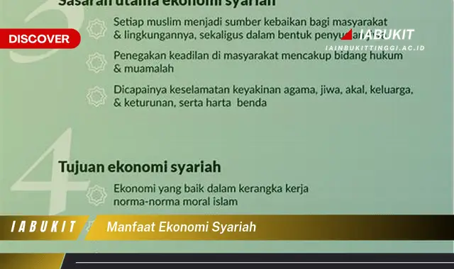 manfaat ekonomi syariah