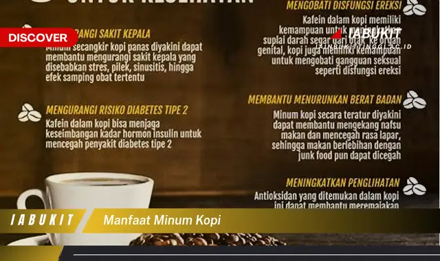 manfaat minum kopi