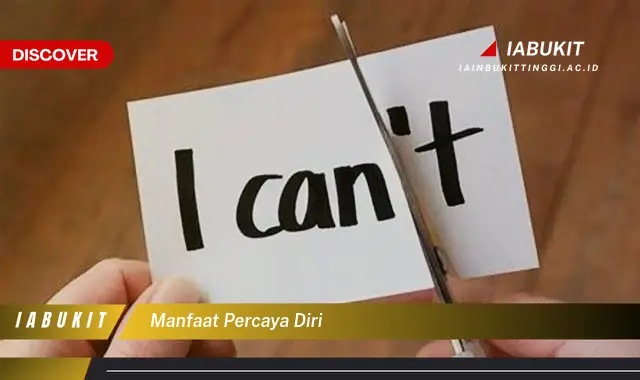manfaat percaya diri