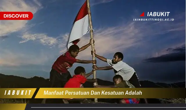 manfaat persatuan dan kesatuan adalah