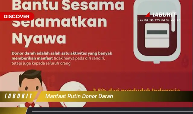 manfaat rutin donor darah