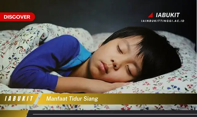 manfaat tidur siang