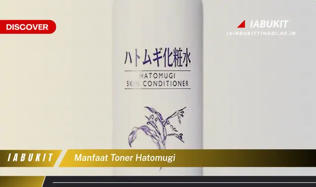 manfaat toner hatomugi