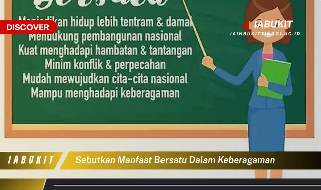 sebutkan manfaat bersatu dalam keberagaman