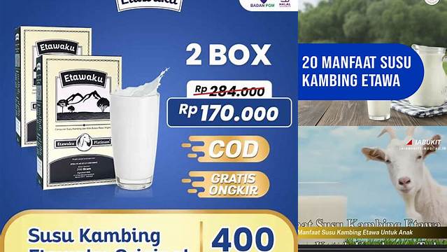 Temukan 20 Manfaat Susu Kambing Etawa yang Jarang Diketahui