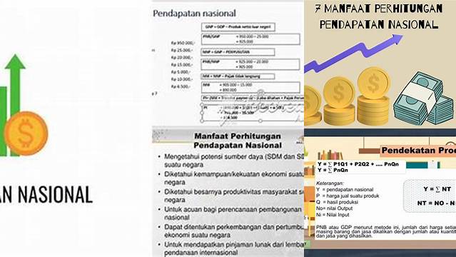 Manfaat Perhitungan Pendapatan Nasional yang Belum Terungkap