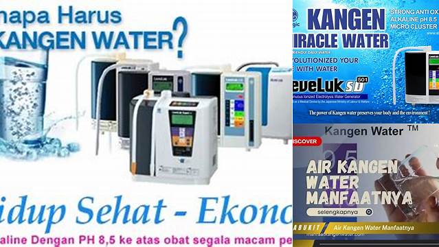 Temukan Manfaat Air Kangen Water yang Jarang Diketahui