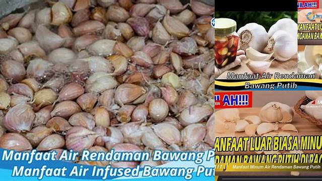Manfaat Air Rendaman Bawang Putih yang Jarang Diketahui
