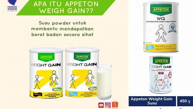 Ungkap Khasiat Appeton Weight Gain yang Perlu Anda Tahu