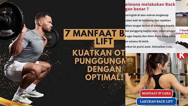 Manfaat Back Lift yang Jarang Diketahui, Anda Wajib Tahu!