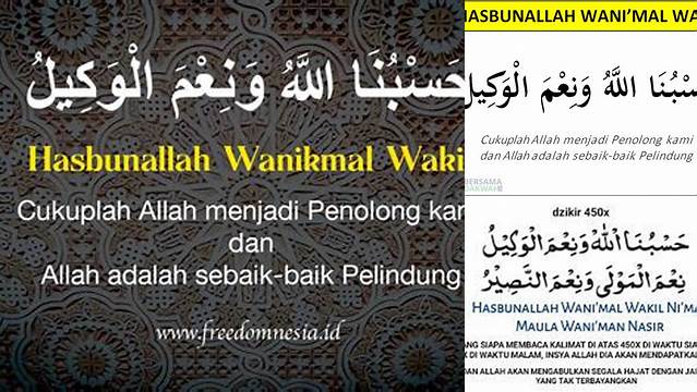Manfaat Hasbunallah Wanikmal Wakil yang Harus Anda Ketahui