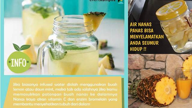 9 Khasiat Infused Water Nanas yang Jarang Diketahui