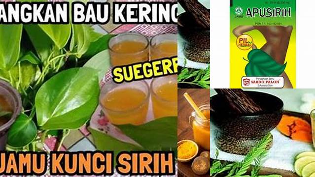 Temukan 9 Manfaat Jamu Apusiririh yang Jarang Diketahui