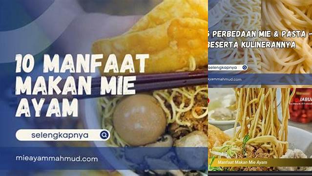 5 Manfaat Makan Mie Yang Jarang Diketahui