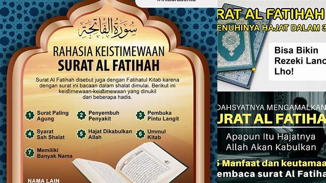 Temukan Manfaat Membaca Al Fatihah yang Jarang Diketahui