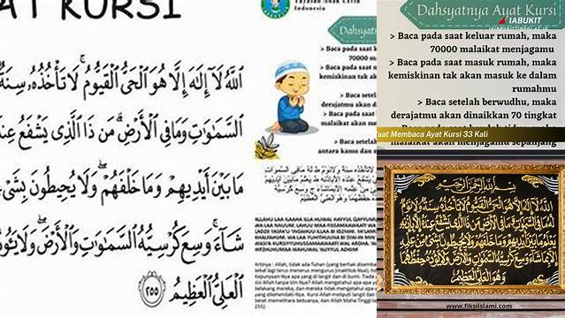 Temukan Manfaat Istimewa Membaca Ayat Kursi 33 Kali yang Wajib Anda Tahu