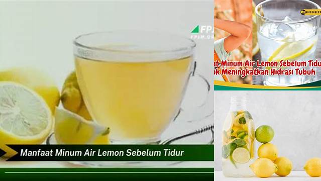 Temukan 10 Manfaat Minum Air Lemon Sebelum Tidur yang Wajib Diketahui