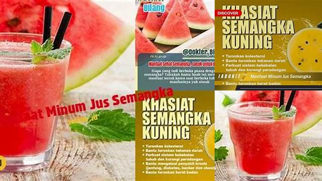 Manfaat Minum Jus Semangka yang Jarang Diketahui, Anda Perlu Tahu!