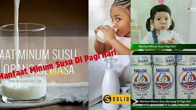 Manfaat Minum Susu Pagi Hari yang Wajib Kamu Tahu