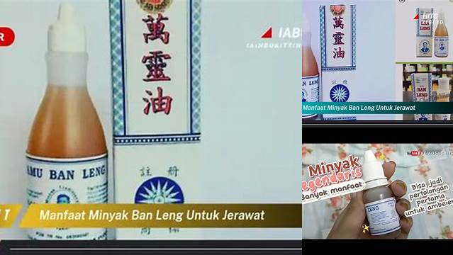 Manfaat Minyak Ban Leng untuk Atasi Jerawat