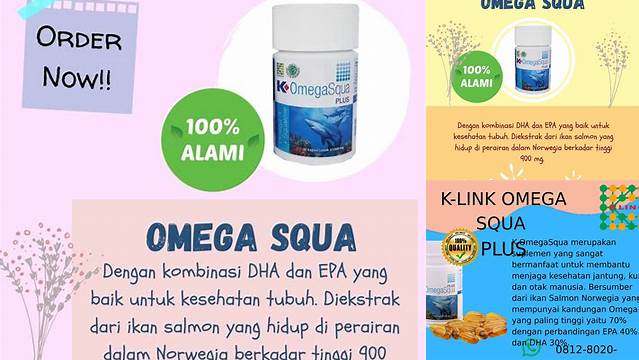 Temukan 10 Manfaat Omega Squa yang Luar Biasa, Jarang Diketahui!