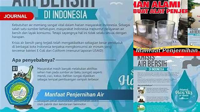 Ungkap 5 Manfaat Penjernihan Air yang Jarang Diketahui