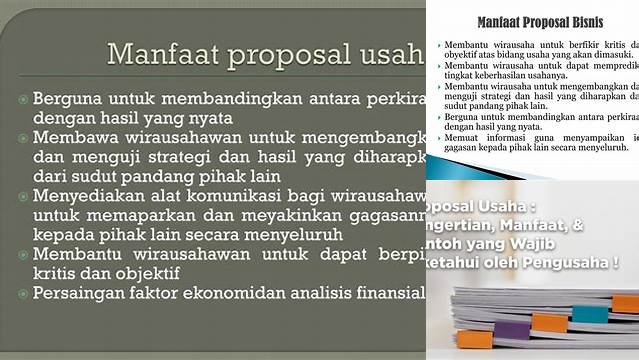 Temukan Manfaat Proposal Usaha yang Jarang Diketahui