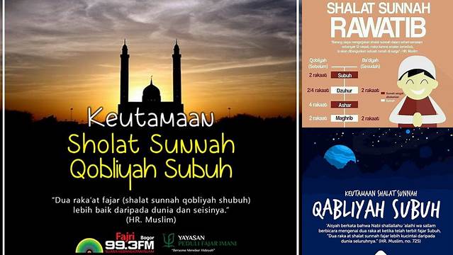 Temukan Manfaat Shalat Sunnah Qobliyah Subuh yang Jarang Diketahui