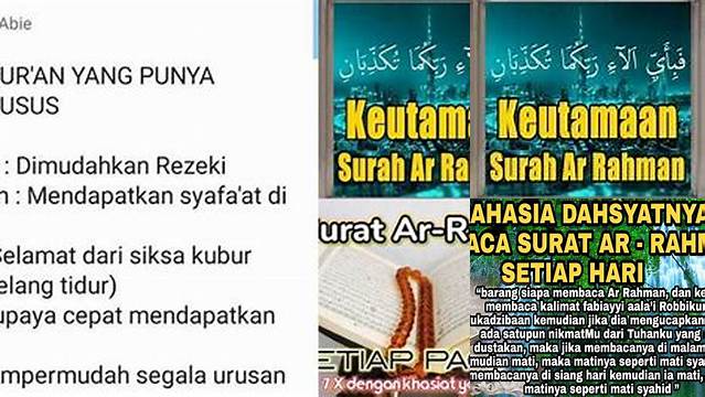 Temukan Rahasia Manfaat Surat Ar-Rahman untuk Jodoh yang Jarang Diketahui