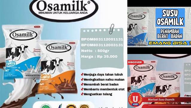 Temukan Manfaat Susu Osamilk yang Jarang Diketahui