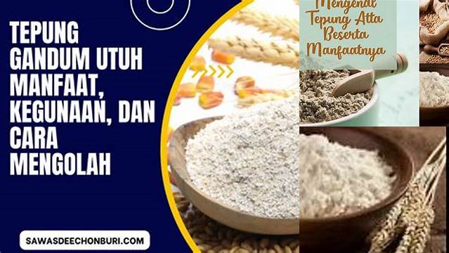 Manfaat Tepung Gandum yang Jarang Diketahui, Wajib Anda Tahu!