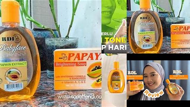 Manfaat Toner RDL Papaya yang Jarang Diketahui, Wajib Dicoba!