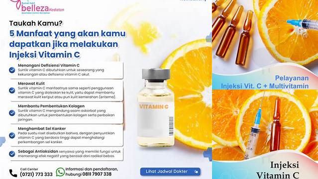 Temukan Manfaat Vitamin C Injeksi yang Belum Banyak Diketahui