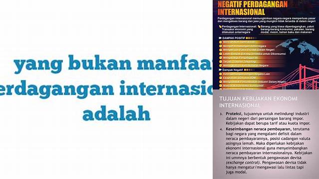 Temukan 5 Yang Bukan Manfaat Perdagangan Internasional yang Jarang Diketahui
