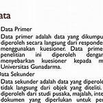 apa manfaat kita menggunakan data sekunder