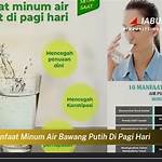 manfaat minum air bawang putih